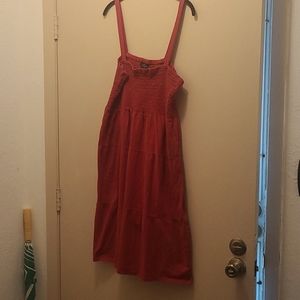 Red sundress/swim cover